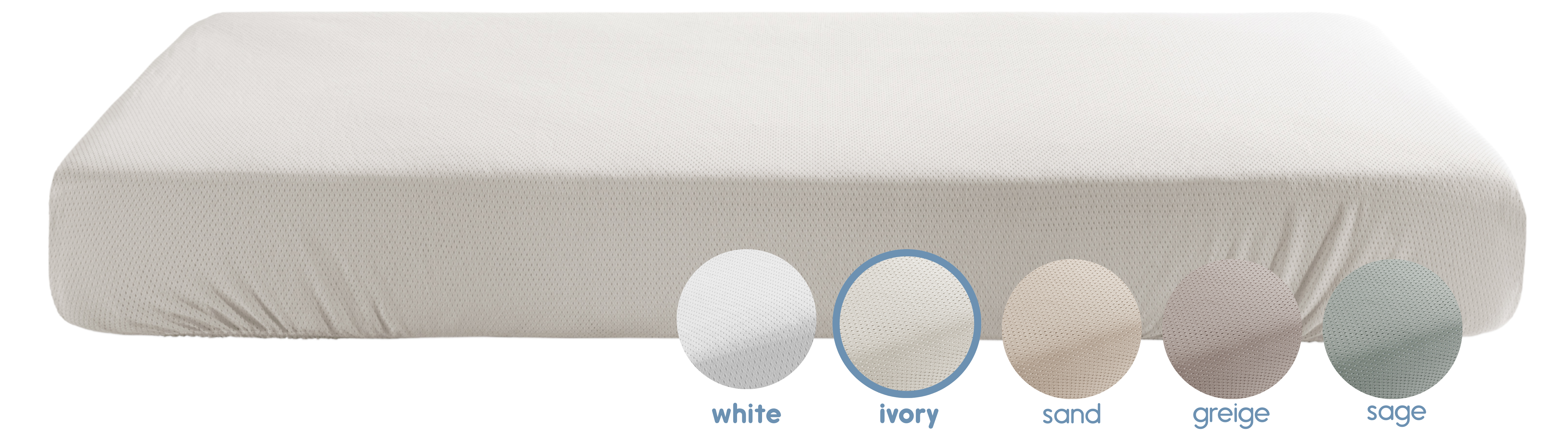 Airgosafe hoeslaken ivory